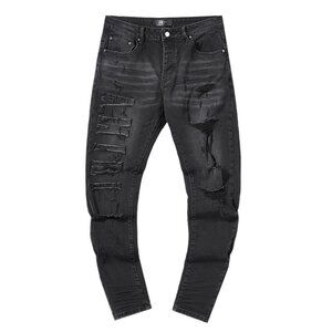 AMIRI Distressed Black Jeans